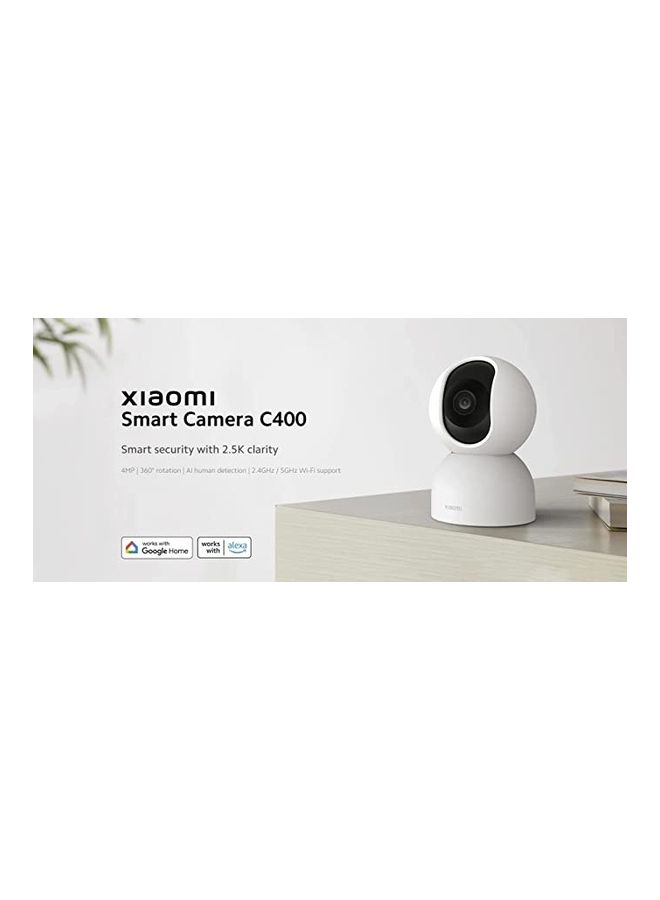 Xiaomi - Smart Camera C400 4MP 360° Rotation AI Human Detection 2.4GHz/5GHz Wi-Fi Support Compatible With Alexa Google Home - Image 1