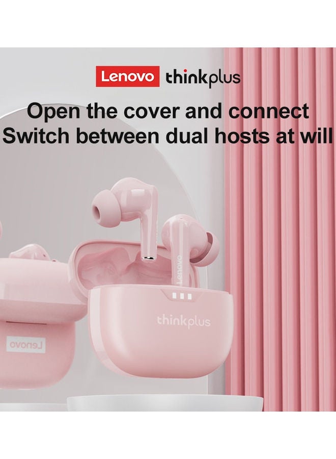 Lenovo - Thinkplus LP3 Pro TWS Earphones Wireless Bluetooth Earbuds HD Call Low Latency HIFI Sound Noise Reduction Headphones Pink - Image 1