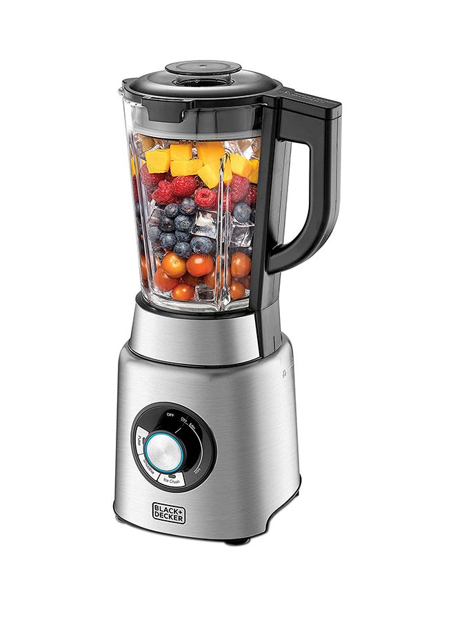 BLACK+DECKER - Pre-Programmed Power Blender 1200 W PB120-B5 Silver/Black/Clear - Image 1