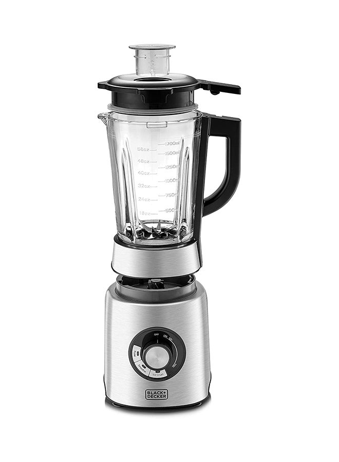 BLACK+DECKER - Pre-Programmed Power Blender 1200 W PB120-B5 Silver/Black/Clear - Image 1