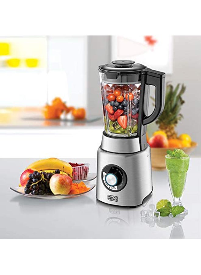 BLACK+DECKER - Pre-Programmed Power Blender 1200 W PB120-B5 Silver/Black/Clear - Image 1