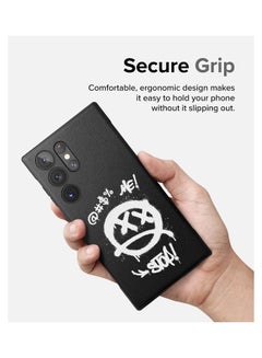Ringke Onyx Design Compatible With Samsung Galaxy S23 Ultra 5G Case 2023 Design Print Back Tough Rugged Durable Shockproof Heavy Duty Protective Phone Cover Graffiti Black  - Image 5