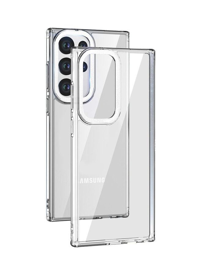 MARGOUN Samsung Galaxy S23 Ultra Clear Case Shockproof Slim Anti-Yellow Hybid Hard PC+ TPU Cover Metal Camera Lens Frame Clear/White - Image 3