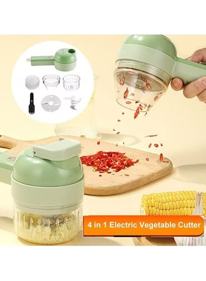 DLC 4 In 1 Handheld Electric Vegetable Cutter Set 70 W DLC Green - Image 2