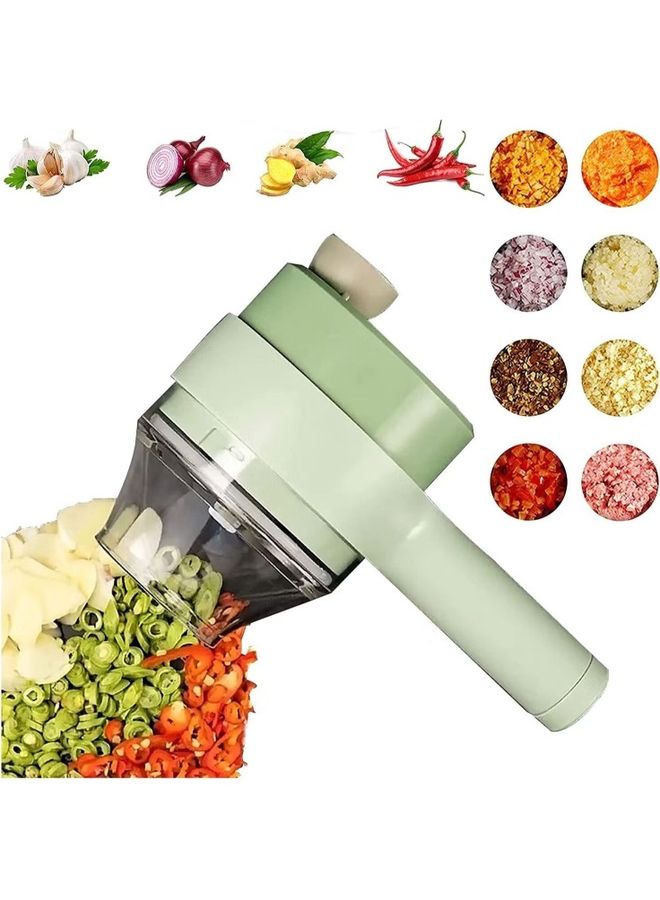 DLC 4 In 1 Handheld Electric Vegetable Cutter Set 70 W DLC Green - Image 3