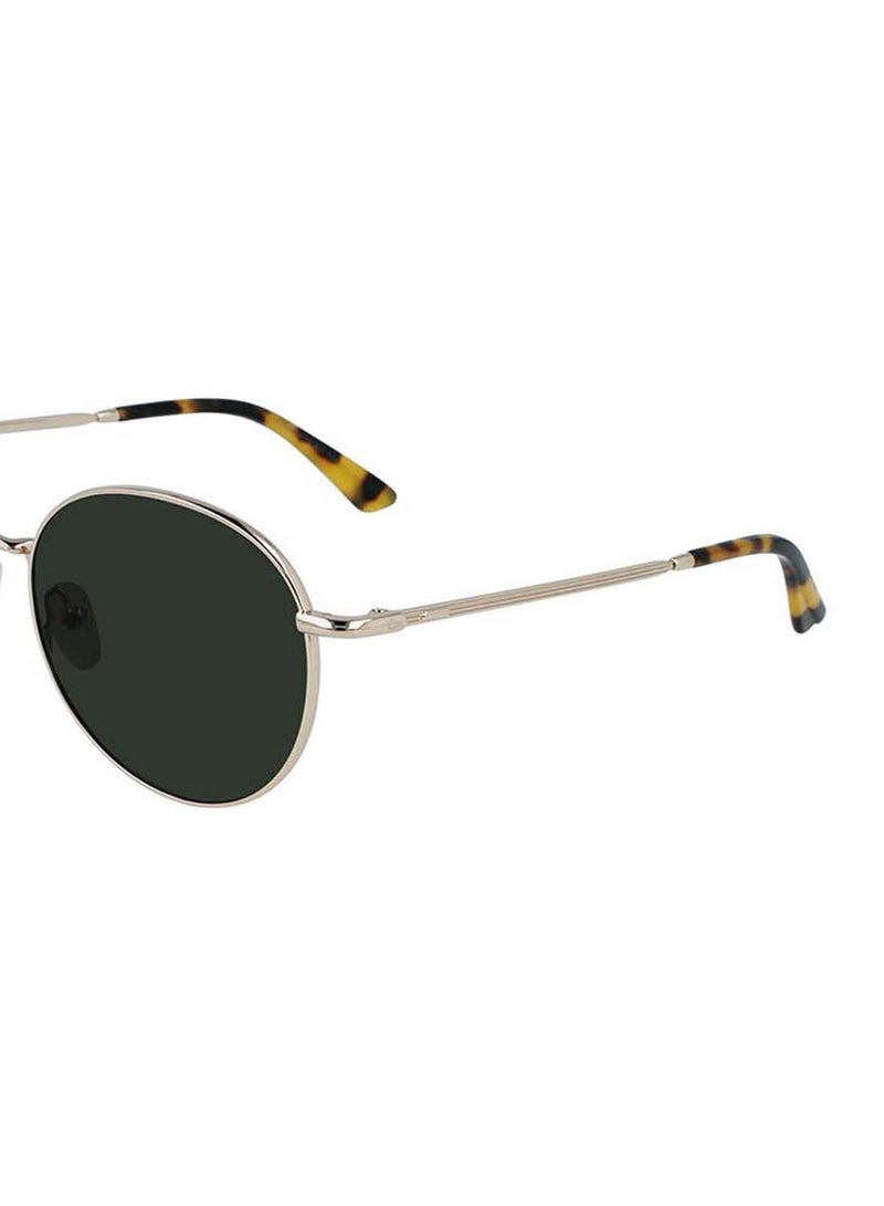 كالفن كلاين نظارة شمسية كاملة الحواف بإطار مستدير من المعدن طراز CK21127S-717-5420 - Image 5