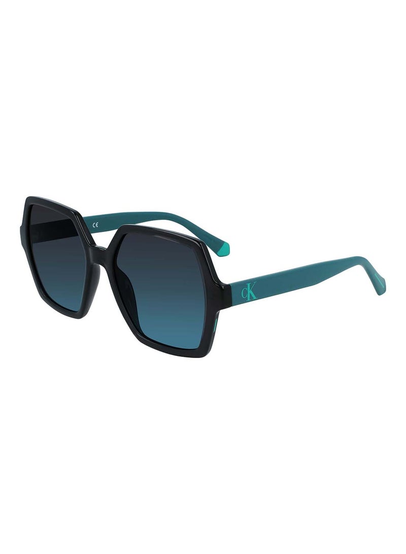 Calvin Klein Jeans Women's Full Rim Injected Round  Jeans Sunglasses  CKJ21629S-050-5518  - Image 1