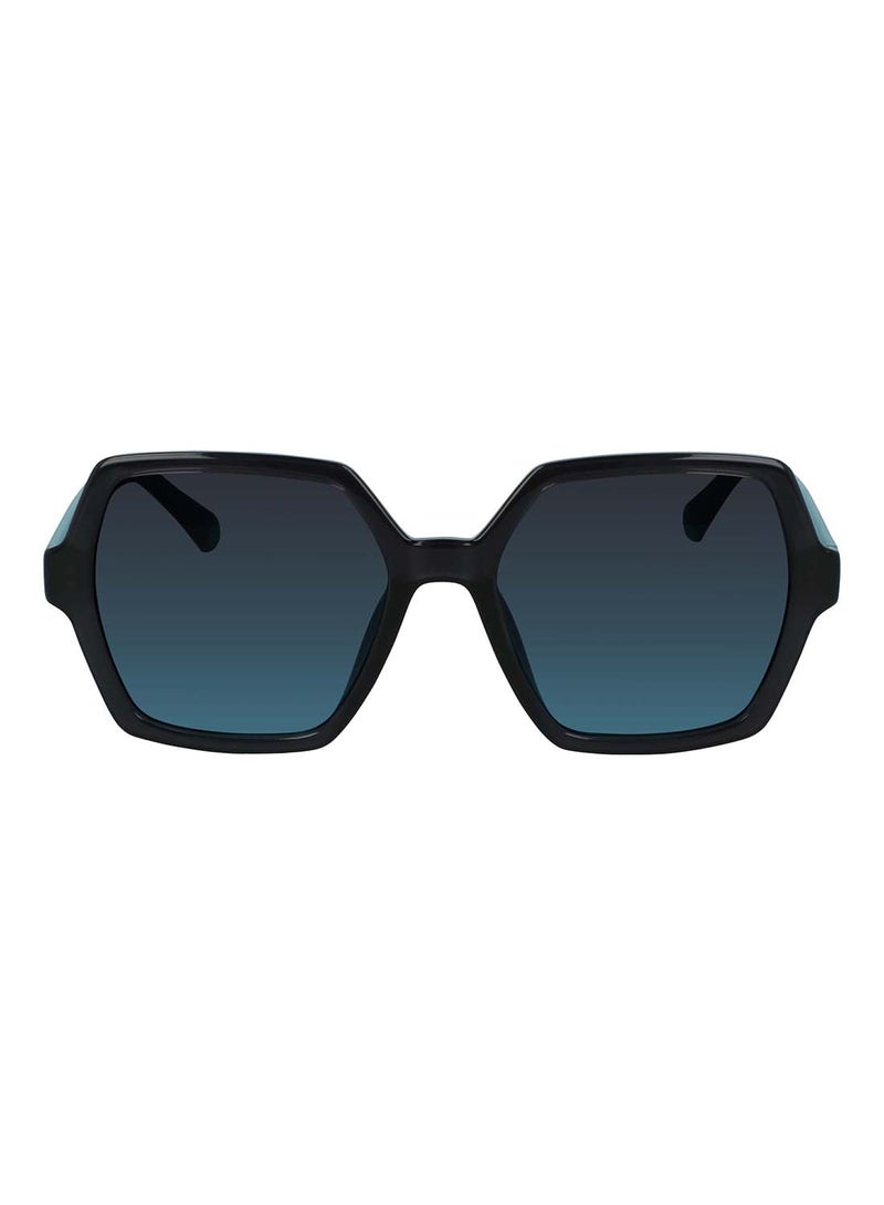 Calvin Klein Jeans Women's Full Rim Injected Round  Jeans Sunglasses  CKJ21629S-050-5518  - Image 2