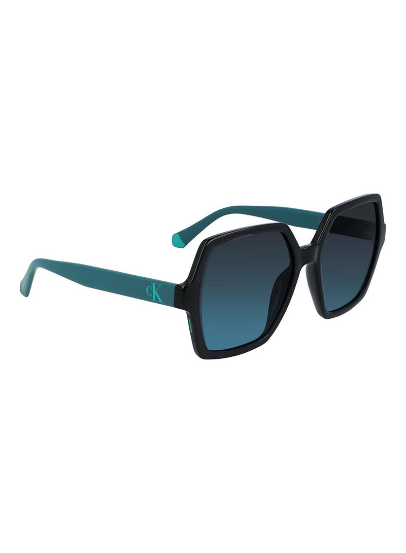 Calvin Klein Jeans Women's Full Rim Injected Round  Jeans Sunglasses  CKJ21629S-050-5518  - Image 3