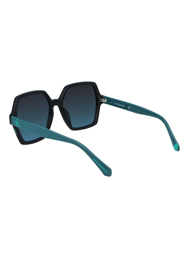 Calvin Klein Jeans Women's Full Rim Injected Round  Jeans Sunglasses  CKJ21629S-050-5518  - Image 4