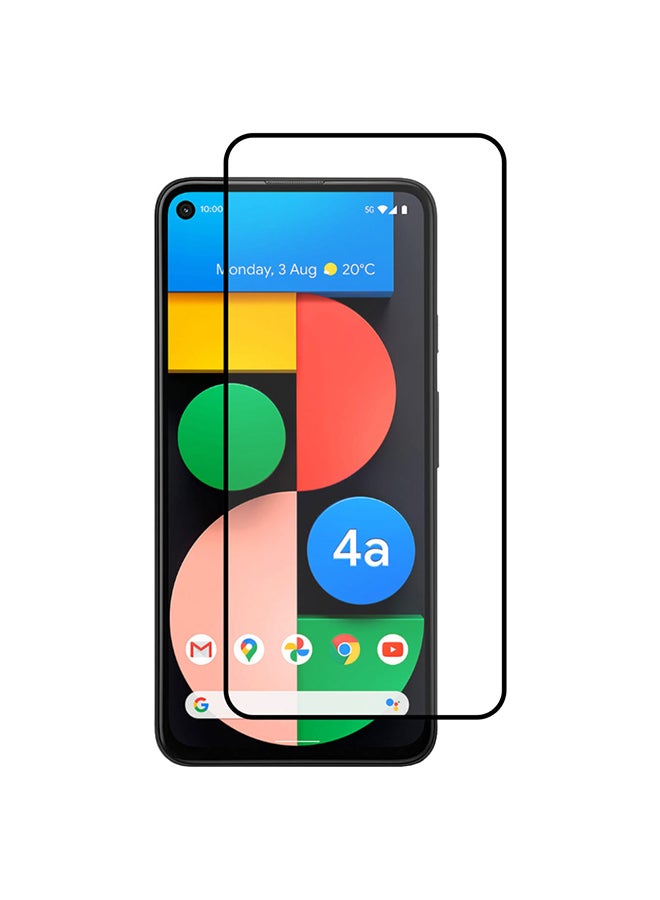 MARGOUN Grand Shieldz 3D Tempered Glass Screen Protector for Google Pixel 4a 5G (6.2 inch) Clear/Black - Image 2