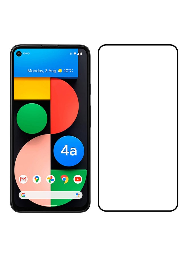 MARGOUN Grand Shieldz 3D Tempered Glass Screen Protector for Google Pixel 4a 5G (6.2 inch) Clear/Black - Image 4