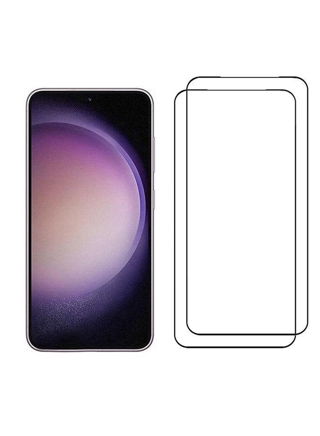 مارجون 2 قطعة من واقي الشاشة من الزجاج المقوى لهاتف سامسونج جالاكسي S23 بلس، 9H، مضاد للخدش والكسر، عالي الدقة، من الحافة إلى الحافة، تغطية كاملة، 6.6 بوصة - Image 5