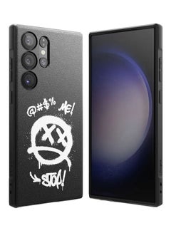 Ringke Onyx Design Compatible With Samsung Galaxy S23 Ultra 5G Case 2023 Design Print Back Tough Rugged Durable Shockproof Heavy Duty Protective Phone Cover Graffiti Black  - Image 1