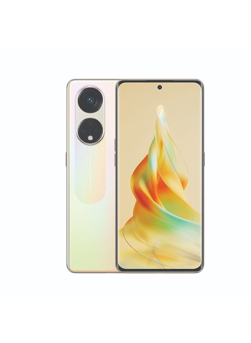 OPPO - Reno 8T Dual SIM Sunrise Gold 8GB RAM 256GB 5G with Oppo Enco Buds 2 - Middle East Version - Image 1
