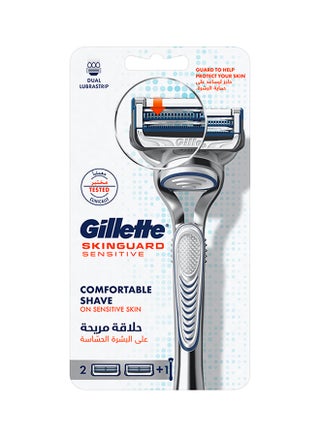 Skinguard Sensitive Razor Handle + 2 Blades Multicolour - v1677571865/N32785857A_1