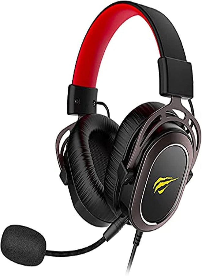havit Havit H2008D Gaming Headphone With High Magnetic 50Mm Speakers, Adjustable Headband And Pluggable Mic,  - Image 1