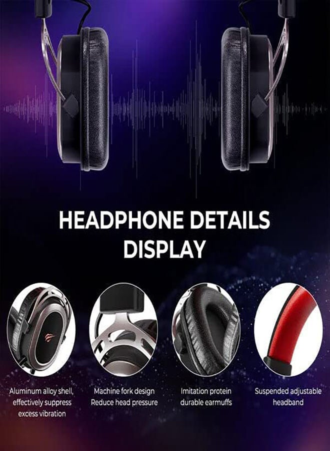 havit Havit H2008D Gaming Headphone With High Magnetic 50Mm Speakers, Adjustable Headband And Pluggable Mic,  - Image 5