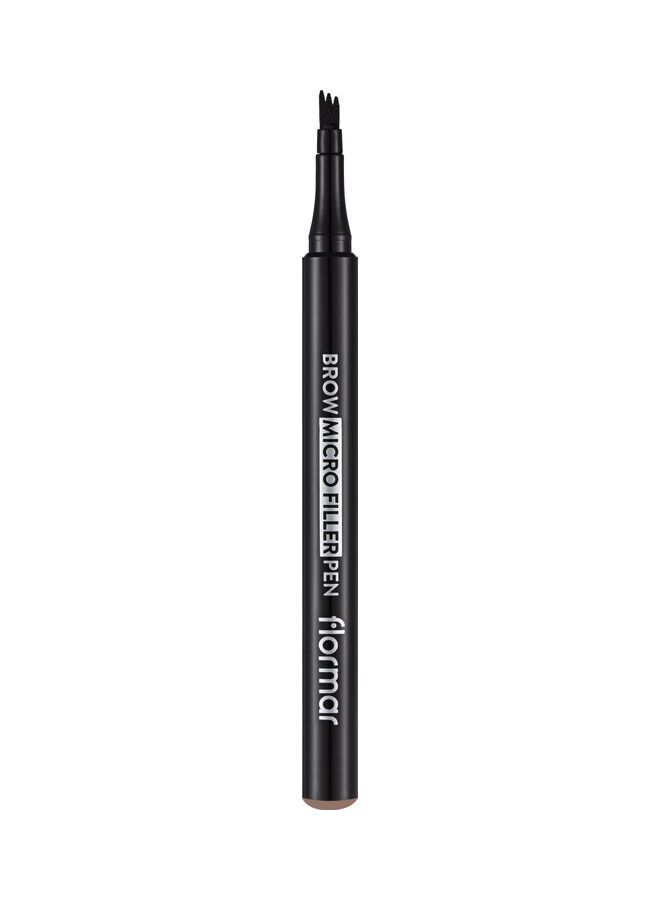 flormar Brow Micro Filler Pen - 01 Light Brown  - Image 2