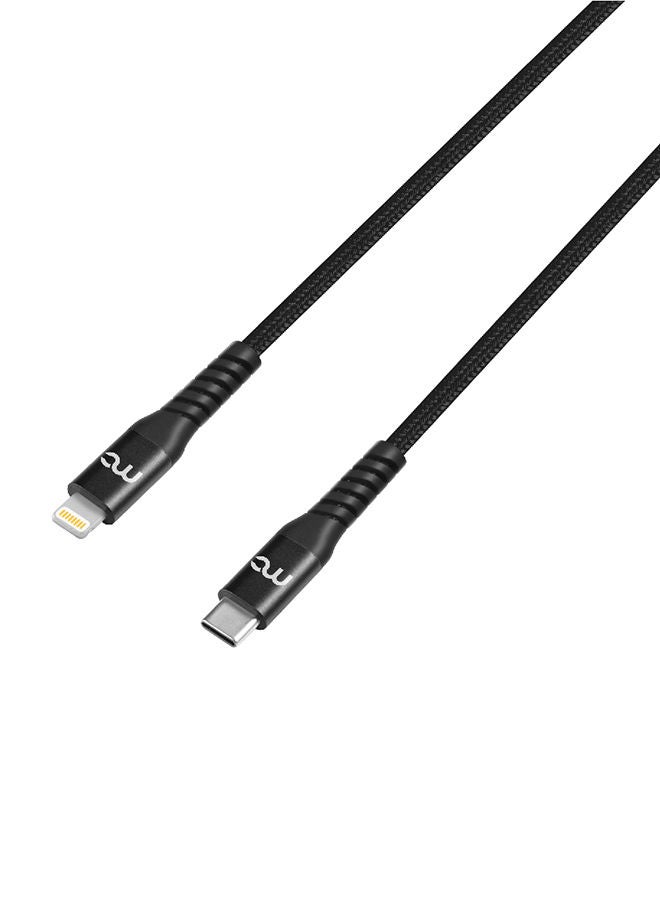 MYCANDY - Type C To MFI Lightning Charge And Sync Cable Black - Image 1