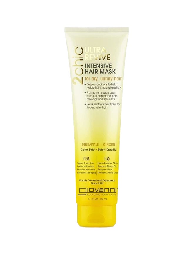 Giovanni Ultra Revive Intensive Hair Mask For Dry Unruly Pineapple Ginger 150ml - Image 1