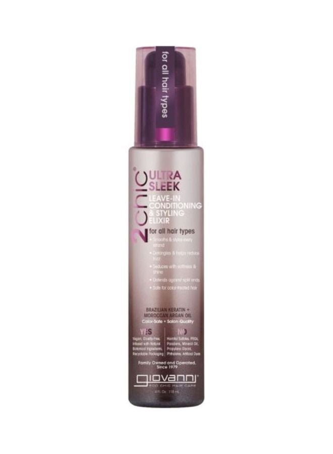 إكسير فائق النعومة للتكييف والتصفيف، بالكيراتين البرازيلي، وزيت الأرغان المغربي