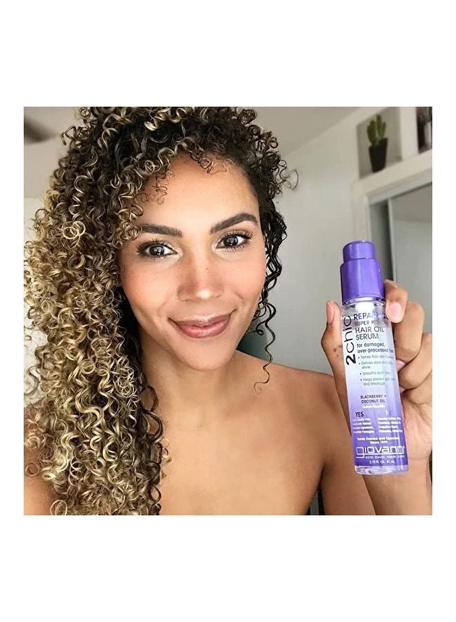 Giovanni Repairing Super Potion Hair Serum For Damaged Over Processed Blackberry Coconut Oil 81ml  - Image 4