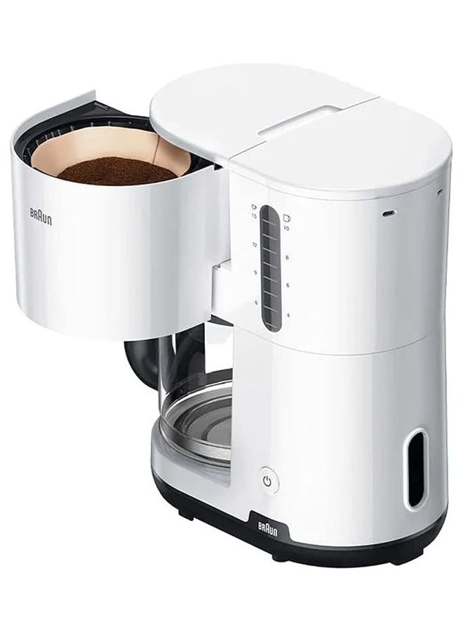 BRAUN - Breakfast 1 Filter Coffee Machine With Aroma Cafe Optic System And Auto Shut Off Function Model 2.5 L 1000.0 W Kf1100 White/Black - Image 1