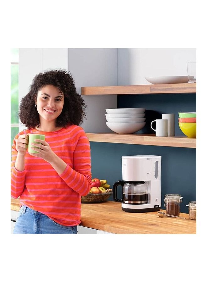 BRAUN - Breakfast 1 Filter Coffee Machine With Aroma Cafe Optic System And Auto Shut Off Function Model 2.5 L 1000.0 W Kf1100 White/Black - Image 1