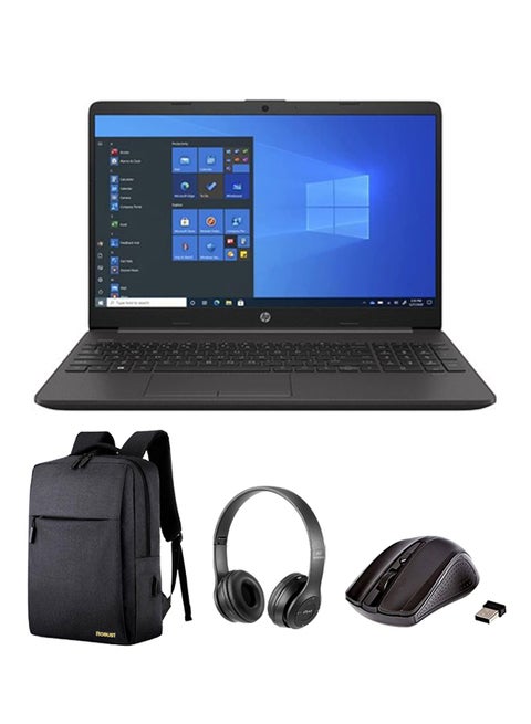 2022 Newest 250 G8 Business (Upgraded Version) Laptop With 15.6-Inch Display, Core i3-1005G1 Processor/8GB RAM/256GB SSD/Intel UHD Graphics/Windows 11 With (Upgraded Version) Laptop Bag +Wireless Headphone(any color) And Mouse English Black