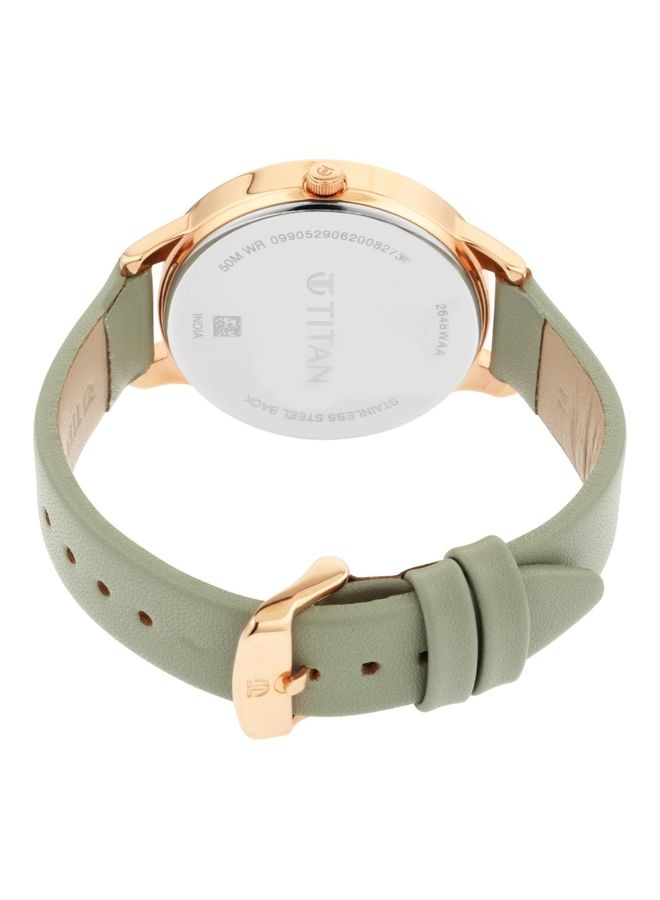 TITAN Women's Neo V Leather Strap Watch  Wo 2648WL01 - Image 5