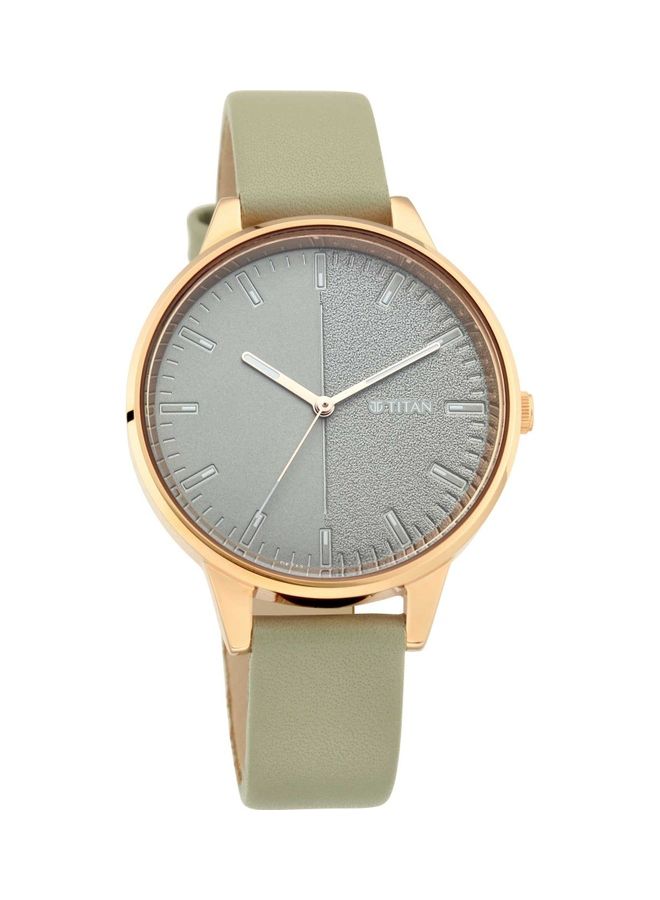 TITAN Women's Neo V Leather Strap Watch  Wo 2648WL01 - Image 2