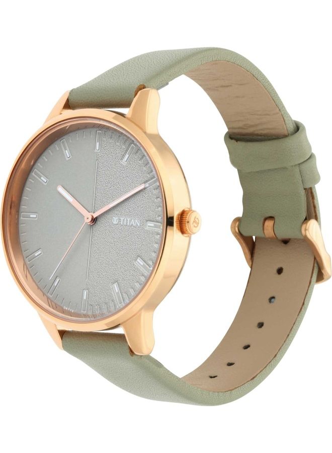 TITAN Women's Neo V Leather Strap Watch  Wo 2648WL01 - Image 3