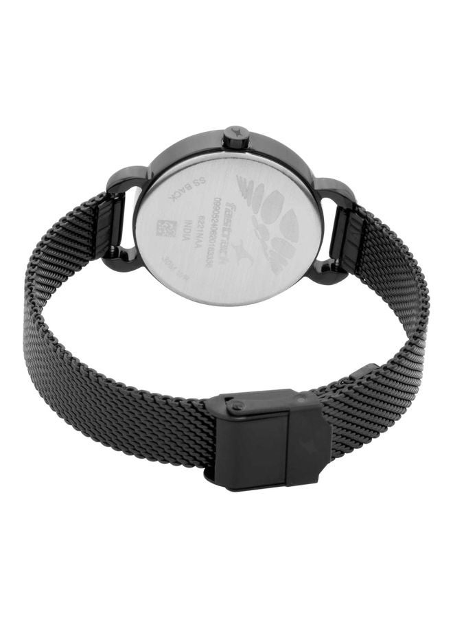 فاستراك ساعة يد بسوار من الإستانلس ستيل بطبعة حيوان طراز WO 6221NM02 للنساء - Image 5