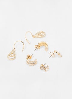 Embellished Earrings (Pack of 3) - v1677598413/N45143707A_2