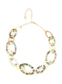 Faux Gold Twist Collar Necklace