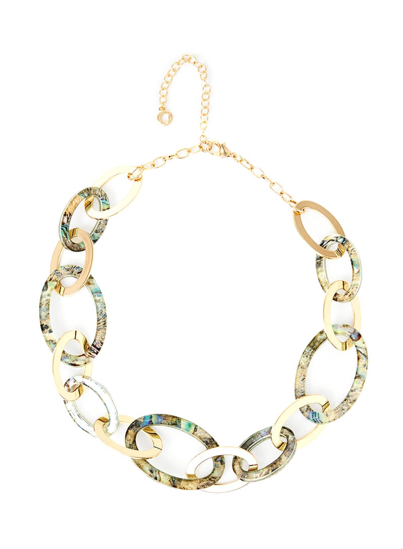 ANNE KLEIN - Faux Gold Twist Collar Necklace - Image 1