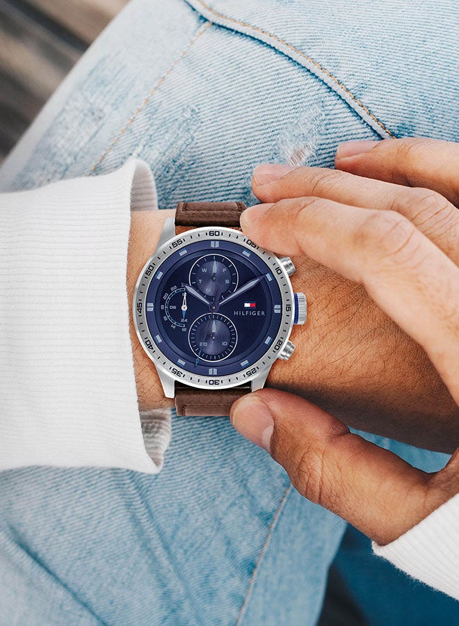 TOMMY HILFIGER Men's Trent Blue Dial Watch - 1791807  - Image 4