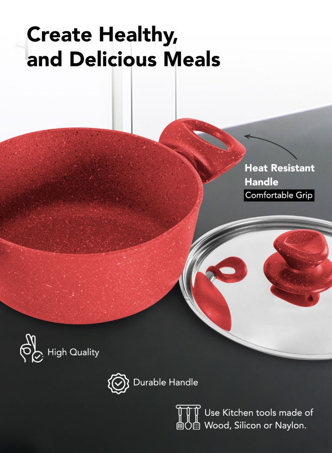 Grandi - Cook Titanium set of 10 pcs Red 28cm - Image 1