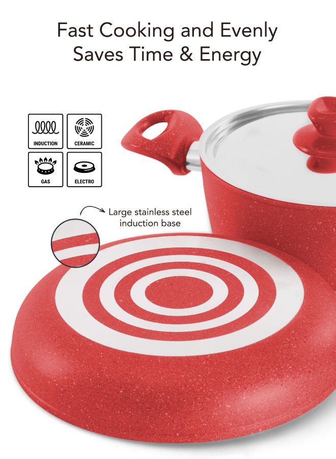 Grandi - Cook Titanium set of 10 pcs Red 28cm - Image 1