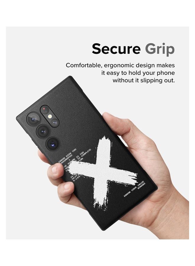 Ringke Onyx Design Compatible With Samsung Galaxy S23 Ultra 5G Case 2023 Design Print Back Tough Rugged Durable Shockproof Heavy Duty Protective Phone Cover Black - Image 5