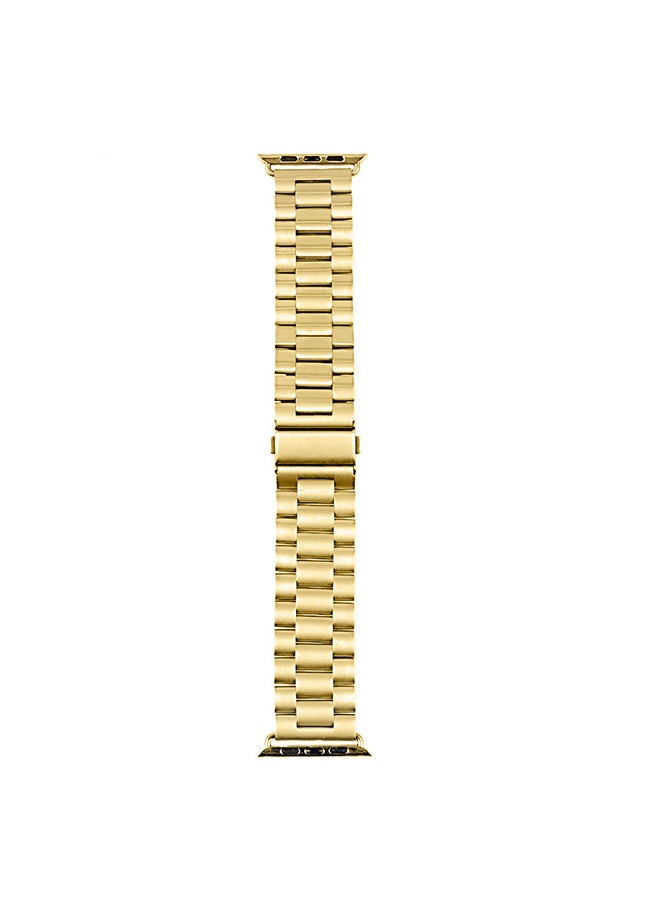 MARGOUN - Stainless Steel Band for Apple Watch Band 49mm 45mm 44mm 42mm Compatible with iWatch Strap Series Ultra/8/7/6/5/4/3/2/1/SE/SE2 Gold - Image 1