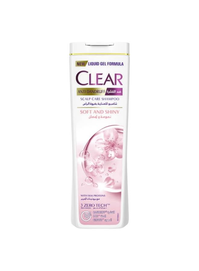 CLEAR Women's Anti Dandruff Shampoo Soft & Shiny 360ml - v1677665790/N31177199A_1