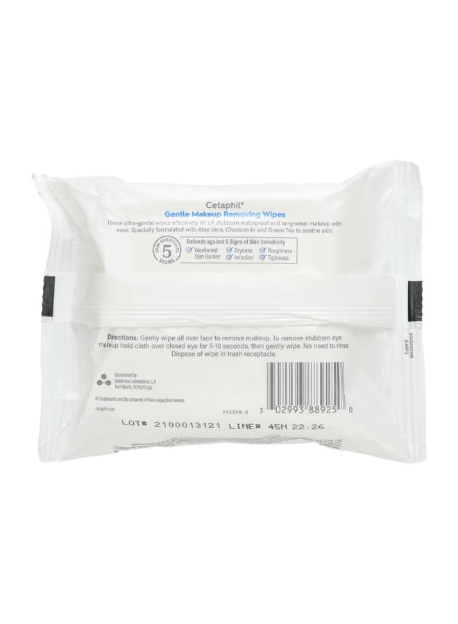 Cetaphil 25-Piece Gentle Makeup Removing Wipes White - Image 2