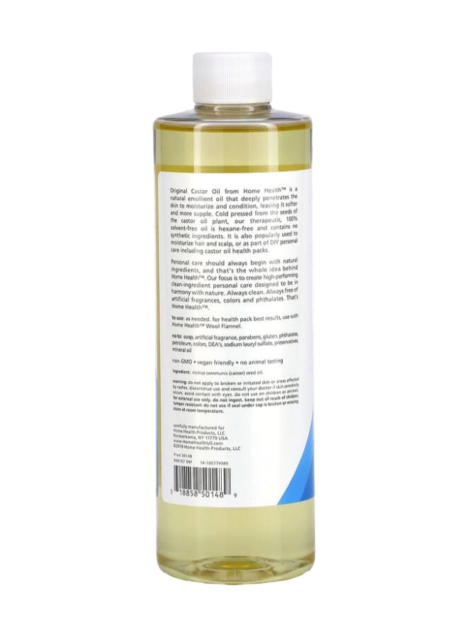 هوم هيلث زيت خروع معصور على البارد ومُعالج على البارد شفاف - Image 2