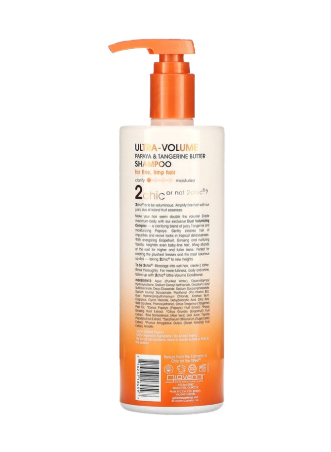 Giovanni Ultra-Volume Shampoo - Tangerine And Papaya Butter Clear 710ml  - Image 2