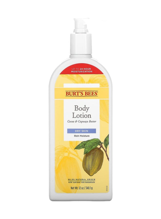 Burt's Bees Cocoa And Cupuacu Butters Body Lotion 12 Ounces - Image 1