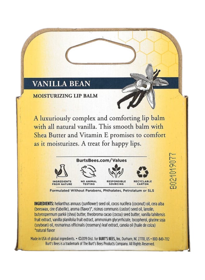 بيرتس بيز مرطب الشفاه فانيلا بي من بورتس بحبوب الفانيليا وزن 15 أونصة حزمة من 4 قطع - Image 2