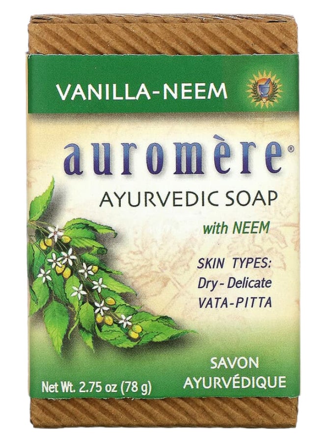 Bar Soap Ayurvedic Vanilla Neem 275 Oz(Pack Of 2) - v1677669361/N23952247A_1