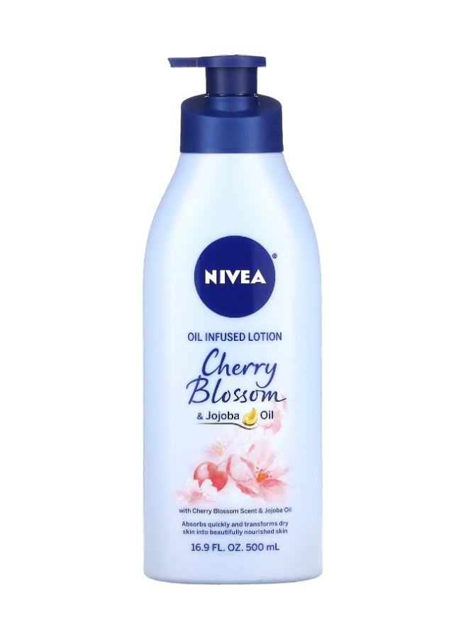 Nivea 3-Piece Cherry Blossom And Jojoba Oil Extracted Body Lotion Set 1500ml - Image 1